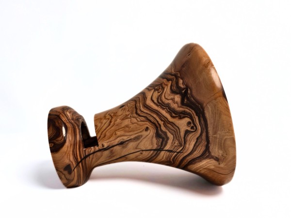 "Wild Olive No. 5" Regular Sized African Heirloom Collection Phone Amplifier Stand - Ships in 1-2 days