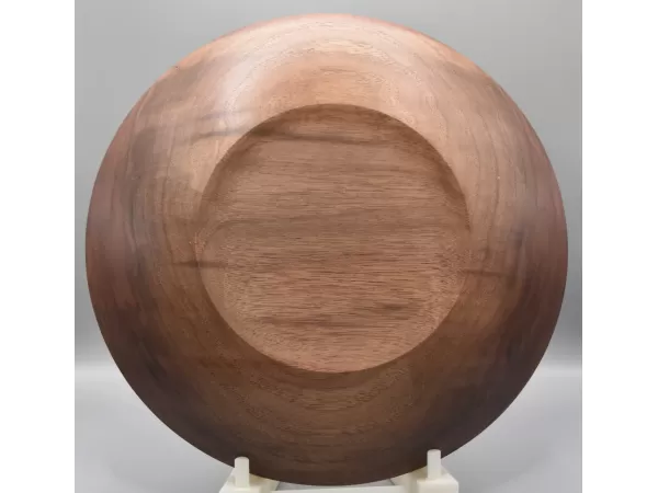 Handmade Solid Walnut Platter with Unique Rim Design