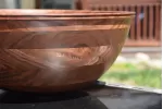 Grand Horizon – 17" Handcrafted Layered Walnut Bowl - Made in the USA by a 3rd Generation Woodturner