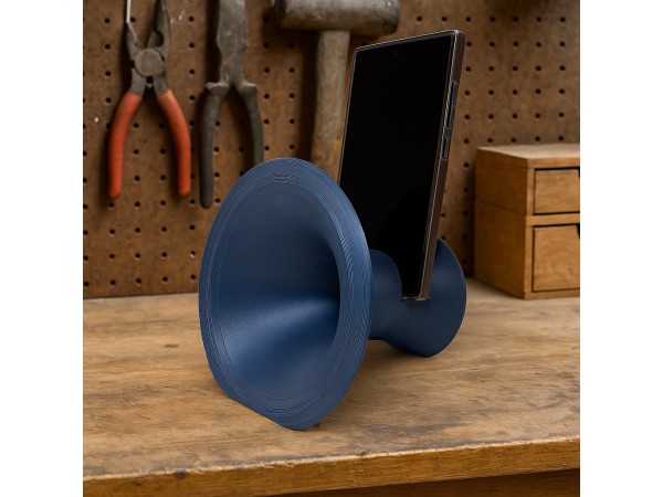 3D Printed Phone Amplifier Stand - Cobalt - Buy 2 or more and get FREE SHIPPING!