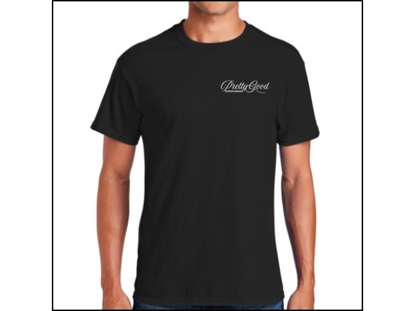Pretty Good Woodturning Circle Logo T-Shirt - Black - Multiple Sizes Available