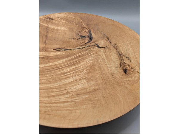 Curly Maple platter with resin detail with food safe and durable finish