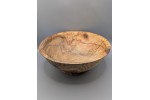 Spalted food safe ash bowl with natural coloration and detailing with pedestal base Spalted food safe ash bowl with natural coloration and detailing with pedestal base