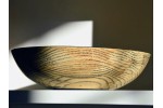 Handmade Spalted Ash Decor Bowl With Black Grain Detail Handmade Spalted Ash Decor Bowl With Black Grain Detail
