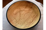 Handmade Spalted Ash Decor Bowl With Black Grain Detail Handmade Spalted Ash Decor Bowl With Black Grain Detail