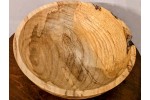 Hand made solid wood food safe Ash bowl with natural details. Hand made solid wood food safe Ash bowl with natural details.