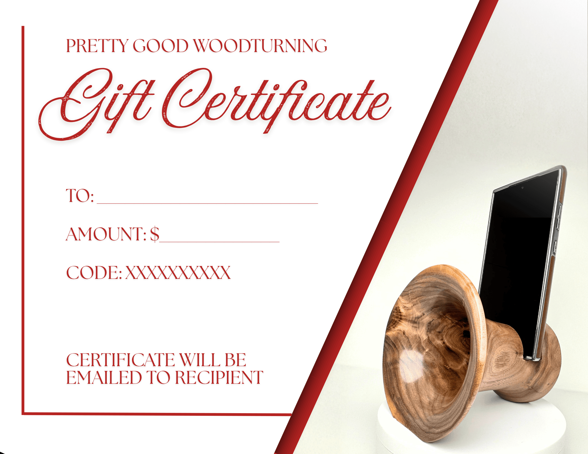 Pretty Good Woodturning Gift Voucher